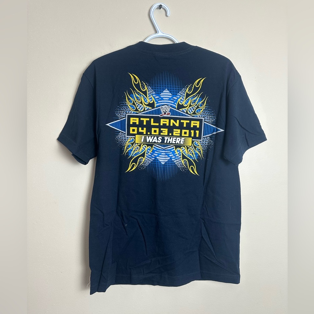 WWE WrestleMania XXVII Graphic T-Shirt Size M Navy Wrestling Fan Tee Cotton - Picture 6 of 6